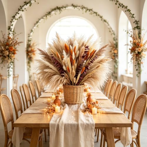 530/450Pcs Dried Pampas Grass Set for Dry Flower Home Decor (450Pcs Fall) - Image 5
