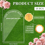 Yousoontic Wedding Seating Chart Board Display 24x18 Clear Welcome Sign - Image 2