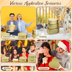 Glenmal 3 Pcs Heart Shaped Gift Boxes with Lids,Gold - Image 4