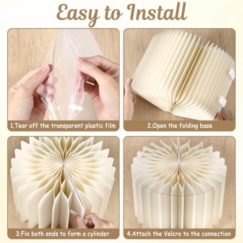 6Pcs Buffet Risers, Food Risers for Table, Foldable Cake Stands for Party, Paper Dessert Table Display Set, Cupcake Display Stand for Birthday Wedding Party Decoration (White) - Image 6