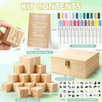 wookidel 118PCS Baby Shower Games Kit, Baby Blocks for Baby Shower - Image 2