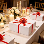 UoeRing White Extra Large Gift Box 1Pcs 22x17x9 inch,luxury Gift Box with Lid for Presents Birthday Christmas Valentine's Day (Contain Pull Bows,Card,Envelope,Filler) - Image 5