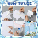 Eaasty 5 Pcs Under the Sea Party Decoration, 12-28" Ocean Animal Cutouts - Image 4