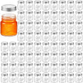 Tessco for you Mini Mason Jar Shot Glasses with Lids 2 oz Dishwasher Safe Mason Canning Jars for Bachelorette Wedding Party Favors Bar Drinks Home Desserts Honey Jam Candy(Clear,72 Pcs) by Tessco