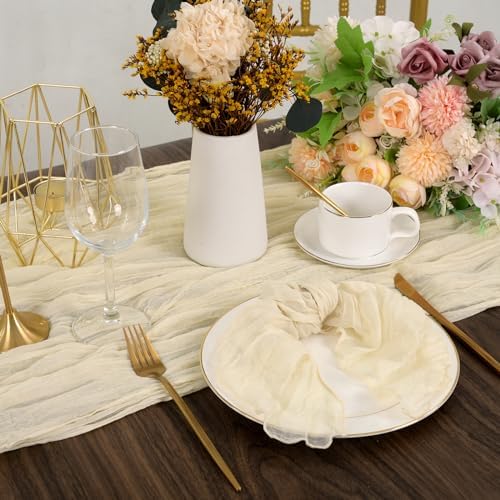 fani 100 Pack Gauze Cheesecloth Napkins, 20 x 20 in, Ivory - Image 6