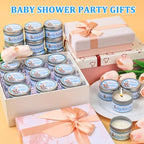 VISCOO 30 Pack Baby Shower Party Favors for Guests Prizes,Candles Blue - Image 4