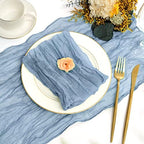 fani 60 Pack Gauze Cheesecloth Napkins, 20 x 20 in, Dusty Blue - Image 3