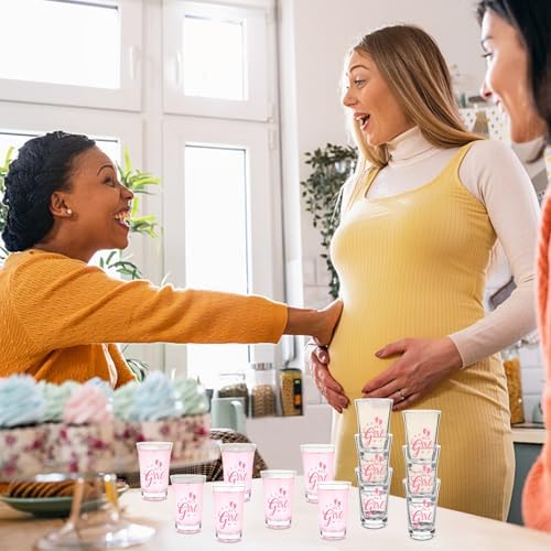 36 Sets Baby Shower Favor for Guests It's a Girl Acrylic Shot Glasses with Bottle Opener Keychains Thank You Card Organza Bag Boy Girl Theme Party Thank You Return Gift for Gender Reveal - Image 6