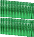 20 Pack Foil Curtain Backdrop Green Metallic Tinsel Foil Fringe Curtains Photo Booth Props for Birthday Wedding Engagement Baby Shower Bachelorette Christmas Holiday Celebration Party Decorations by KEJ