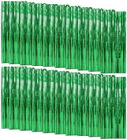 20 Pack Foil Curtain Backdrop Green Metallic Tinsel Foil Fringe Curtains Photo Booth Props for Birthday Wedding Engagement Baby Shower Bachelorette Christmas Holiday Celebration Party Decorations by KEJ
