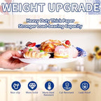 Grencian 50Pcs Patriotic Oval Large Paper Plates 12 x 10 Inch Heavy Duty - Image 4