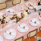Hioasis 350 Pcs Rose Gold Plates for Party - Image 6