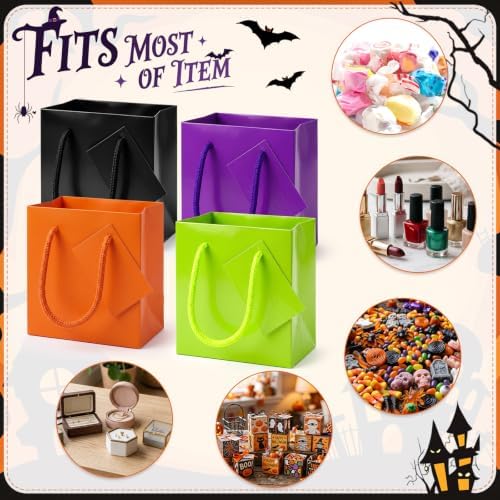 Sherr 100 Pcs Halloween Mini Gift Bags Bulk, 4 x 2.75 x 4.5 in Paper Bag - Image 4