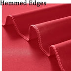 10ft x 10ft Wrinkle Free Red Backdrop Curtains for Parties, Polyester Photo Backdrop Drapes 2 Panels 5x10ft for Weddings Birthday Party Christmas Photography Background - Image 4