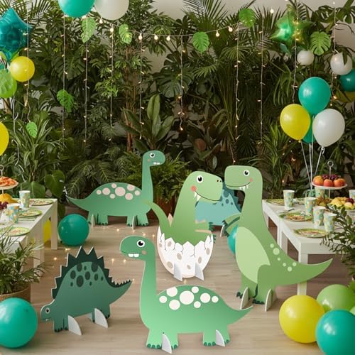 6 Pcs Large Dinosaur Cardboard Cutouts for Kids Birthday Party - Image 5