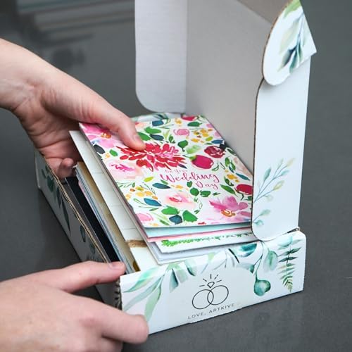 Cardkive Wedding Cards Keepsake Album - Transform Your Cards into a Premium Organizer Book, Combine with Uploaded photos, Save the Date, Menus and More (Get Cards Back) - Image 6