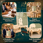 Wedding Guest Book Alternative, Enchanted Lantern Drop Box Sign-in Frame - Image 5