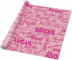AOFUN Wrapping Paper Roll with Printed Name Valentine Gift Wrapping Paper Wrapping Paper Birthday Custom Gift Tissue Paper Personalized Name Heart 5 Rolls 58" x 23" - Image 5