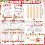 Funnymoom 426 Pcs Strawberry Baby Shower Games Set, 8 Games with Bingo - Image 3