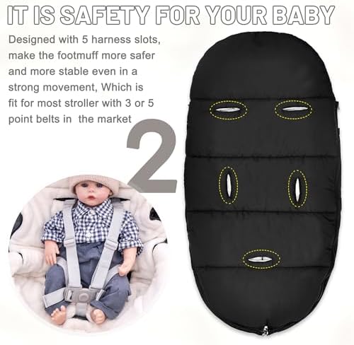 Winter Bunting Bags Universal, Baby Stoller Sleep Bag, Toddler Footmuff - Image 3