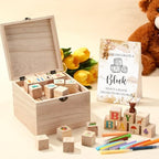 Marsui 136 Pcs Baby Shower Blocks to Decorate Game Kit, Brown Bear - Image 5