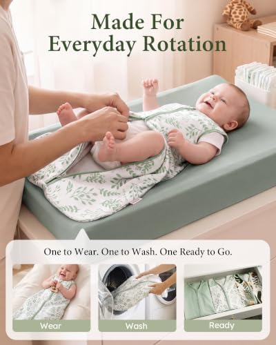 Yoofoss Baby Sleep Sack 12-18 Month 0.5TOG 100% Organic Cotton 2-Way Zipper - Image 3