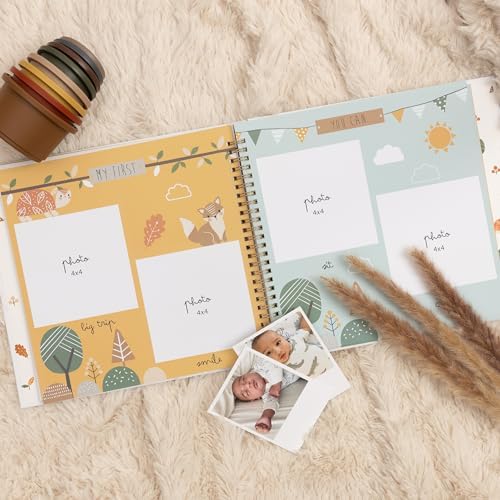 Keepsake Baby Memory Book for Baby Boy or Girl – Timeless Gender Neutral Baby Journal Scrapbook Photo Album for First 5 Years – Milestone Book to Record Every Event from Birth to Age 5 - Image 3