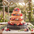 Wenqik 18 Inch Cake Stand Round Metal Cupcake - Image 4