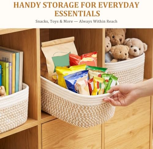 10 Pack Small baskets for organizing Woven Rope Bins for shelves - Image 7