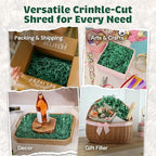 10LB Light Green Crinkle Cut Paper Filler USA Made - Image 2