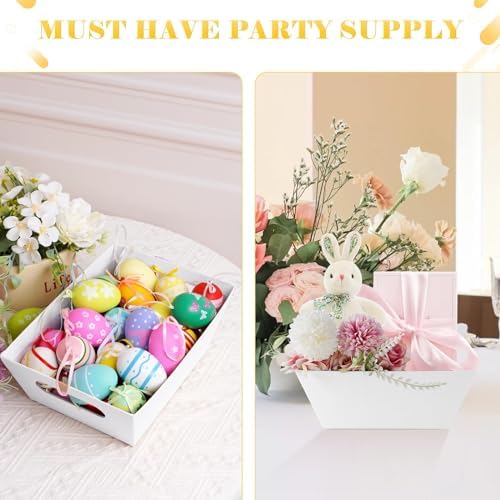 36 Pcs Sturdy Baskets DIY Empty Basket Bulk 10.23 x 7.08 x 7.08 Inches - Image 4