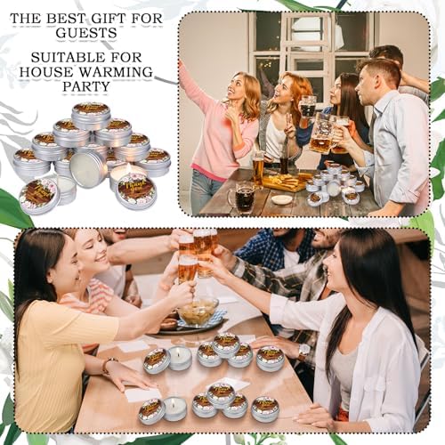 MTLEE 50 Pcs Wedding Candles Gift Favors for Guests 1 oz, Vintage - Image 6