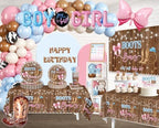 Cocomigo Boots or Bows Gender Reveal Decorations,Serves for 25 - Image 3