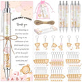 145 Pieces Baby Shower Favors for Guest Pink Bear Ballpoint Pens and Keychains Gifts for Baby Girls Bulk Retractable Baby Shower Pens Gender Reveal Thank You Cards Souvenirs Prizes Party Favors by EYNDYN