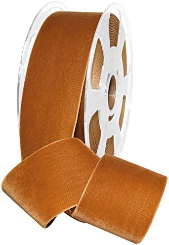 Morex Ribbon Nylon, 2 inches by 11 Yards, Copper, Item 01250/10-447 Nylvalour Velvet Ribbon, 2" x 11 yd, by MorexRibbon