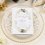 25pcs Glitter Wedding Invitations with Envelopes and RSVP Cards - Image 2