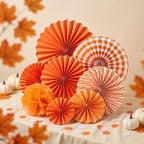 Artibetter 1 Set Ceiling Hanging Decorations Paper Flowers Autumn Pom Poms - Image 7