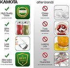 KAMOTA 16oz Regular Mouth Mason Jars, 16 Pack with Lids & Bands - Image 5
