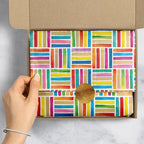 Jillson & Roberts 20" x 30" Printed Gift Tissue, Colorful Lines (48 Folded Sheets) - Image 4