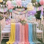 6 Pcs Pastel Cheesecloth Table Runner - Image 5