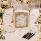 Wedding Guest Book Alternative Set with Note and DIY Wish Cards - Image 3