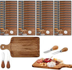 Ziliny 60 Sets Baby Shower Prizes Mini Charcuterie Board, Acacia Color by Ziliny