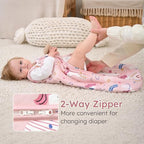 Yoofoss Baby Sleep Sack 18-24 Month 2.5TOG 100% Organic Cotton 2-Way Zipper - Image 4