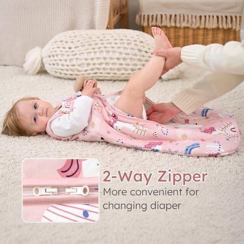 Yoofoss Baby Sleep Sack 18-24 Month 2.5TOG 100% Organic Cotton 2-Way Zipper - Image 4