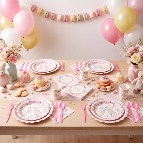 Zhehao Silly Goose Baby Shower Party Tableware Set for 50 Guests - Image 2