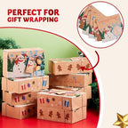 JOYIN 24 PCS Christmas Cookie Gift Baking Box 8.75" x 5.75" x 2.75” with Window Auto-Popup, Xmas Holiday Treat Boxes Containers with Tags for Party Favor Pastries, Cupcake, Brownies, Donut Gift-Giving - Image 3