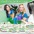 Dandat 350 Pcs Baby Shower Set, Dinosaur, Green - Image 7