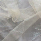 Christmas Glitter Tulle Rolls, Glitter Sparkling Tulle Fabric Netting Fabric Shimmer Color for Skirt Sewing DIY Crafts, Wedding, Baby Shower, Birthday, Gift Packaging, 63" x 5.46 Yards - Image 2