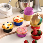 200 Pack Aluminum Cupcake Liners with Lids,Bright,Plain - Image 3
