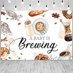 10x6.5ft Baby Shower Backdrop, Brown Vinyl, Includes 1 Piece, Perfect for Baby Shower Occasions - Image 3